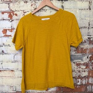 LOFT Mustard Yellow Short Sleeve Tee